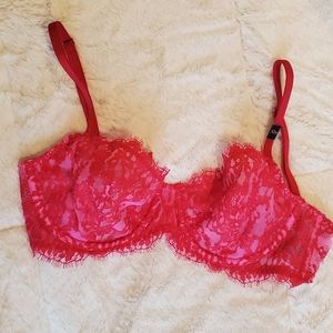 Fuchsia unlined bra